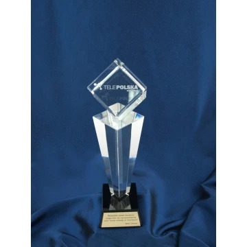 Trofeum szklane w etui - CEZAR