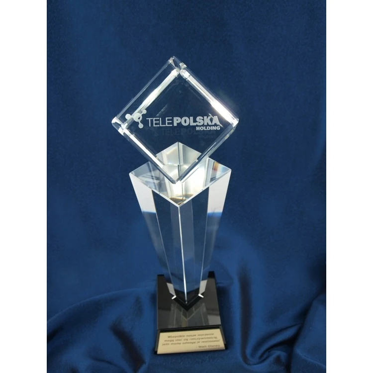 Trofeum szklane w etui - CEZAR