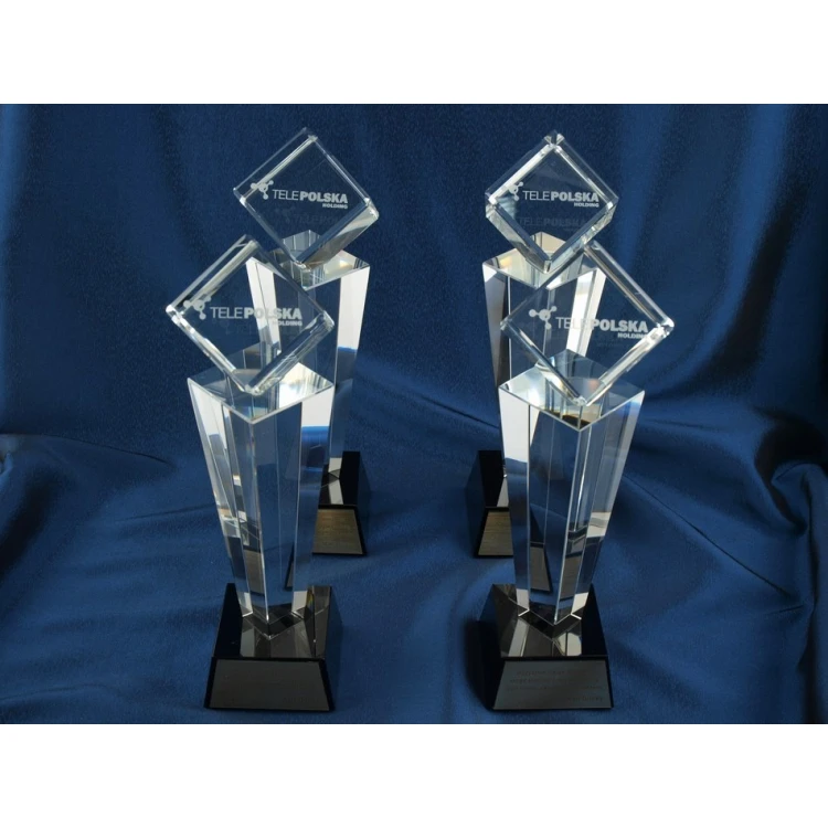 Trofeum szklane w etui - CEZAR