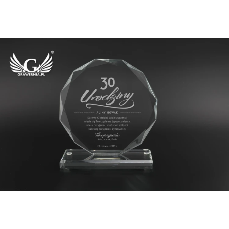 Trofeum szklane - KALIPSO MINI - TSZ059
