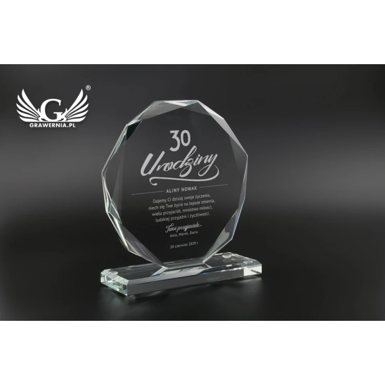 Trofeum szklane - KALIPSO MINI - TSZ059