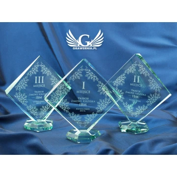 Trofeum szklane w etui - QUARTET SMALL
