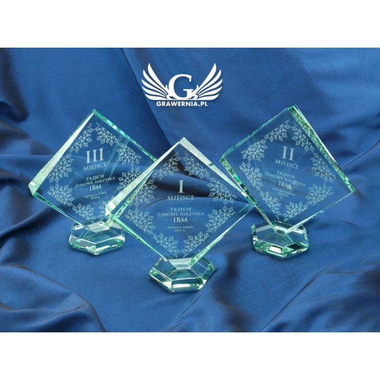 Trofeum szklane w etui - QUARTET SMALL