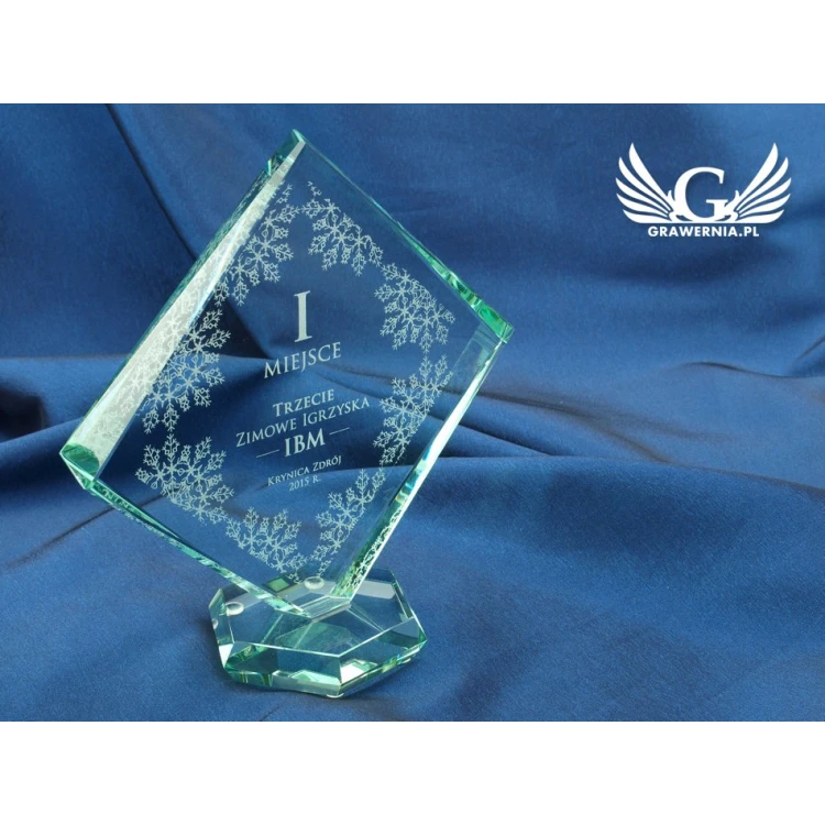 Trofeum szklane w etui - QUARTET SMALL