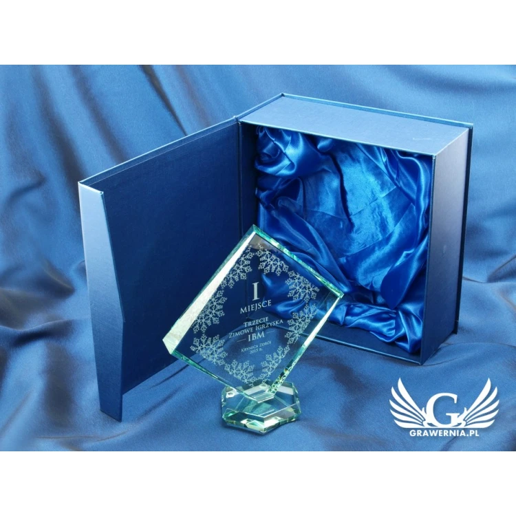 Trofeum szklane w etui - QUARTET SMALL
