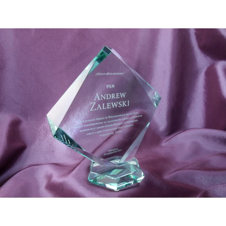 Trofeum szklane w etui - QUARTET BIG
