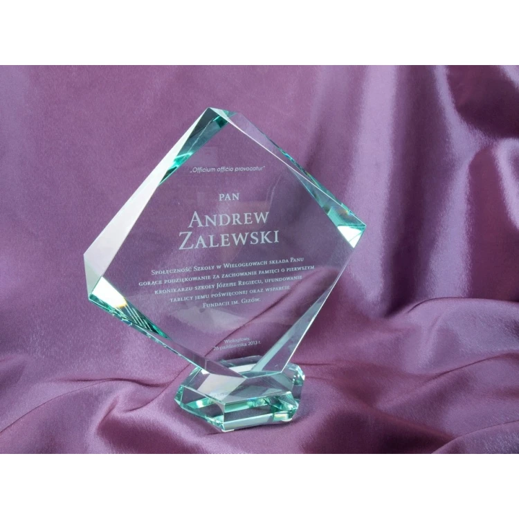 Trofeum szklane w etui - QUARTET BIG