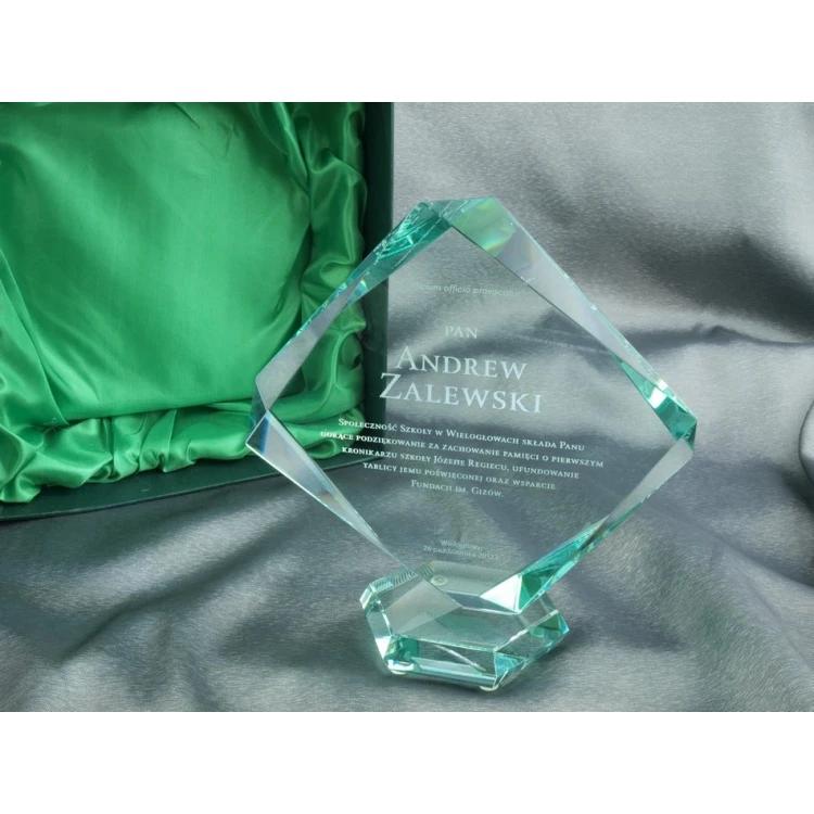 Trofeum szklane w etui - QUARTET BIG