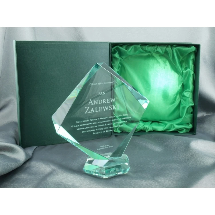 Trofeum szklane w etui - QUARTET BIG