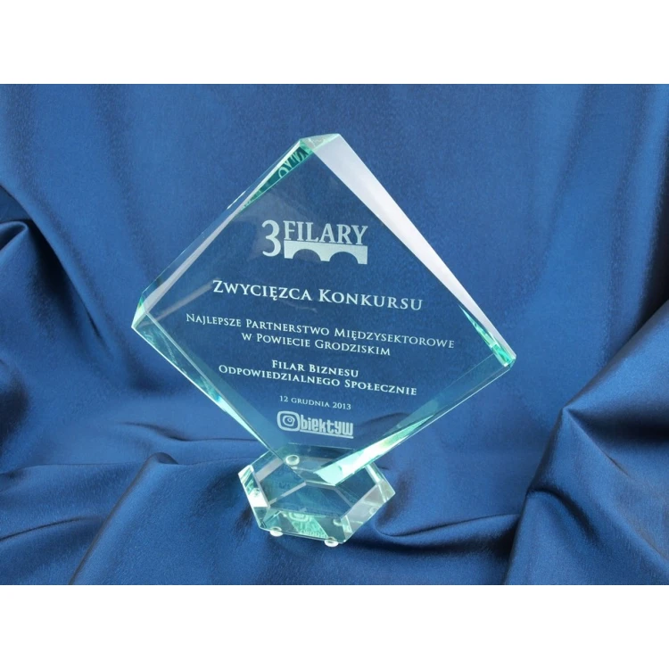Trofeum szklane w etui - QUARTET BIG