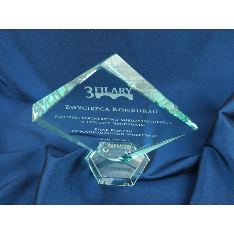 Trofeum szklane w etui - QUARTET BIG