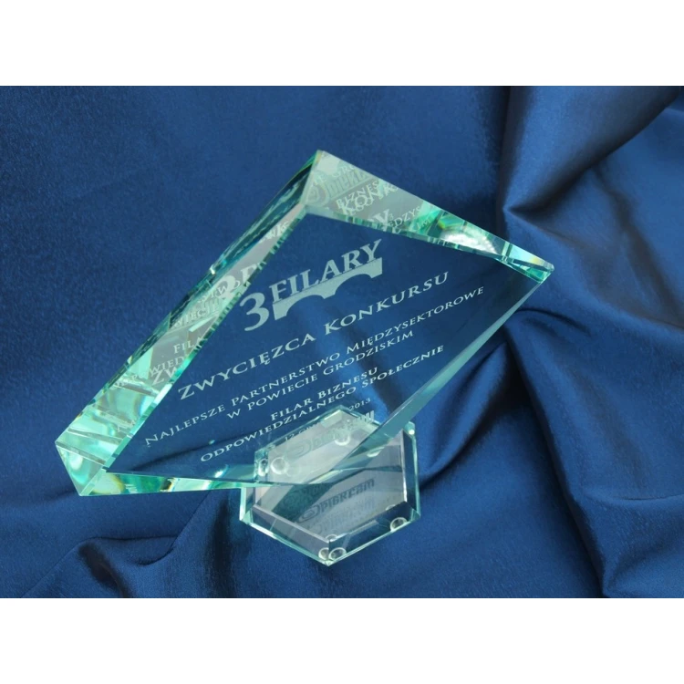 Trofeum szklane w etui - QUARTET BIG