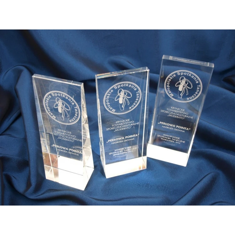 Trofeum szklane w etui - PERLA
