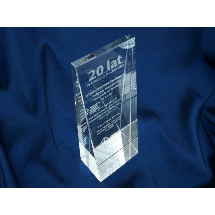 Trofeum szklane w etui - PERLA