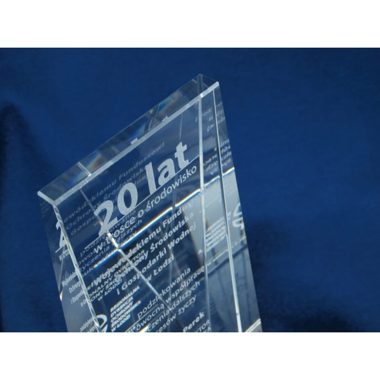 Trofeum szklane w etui - PERLA