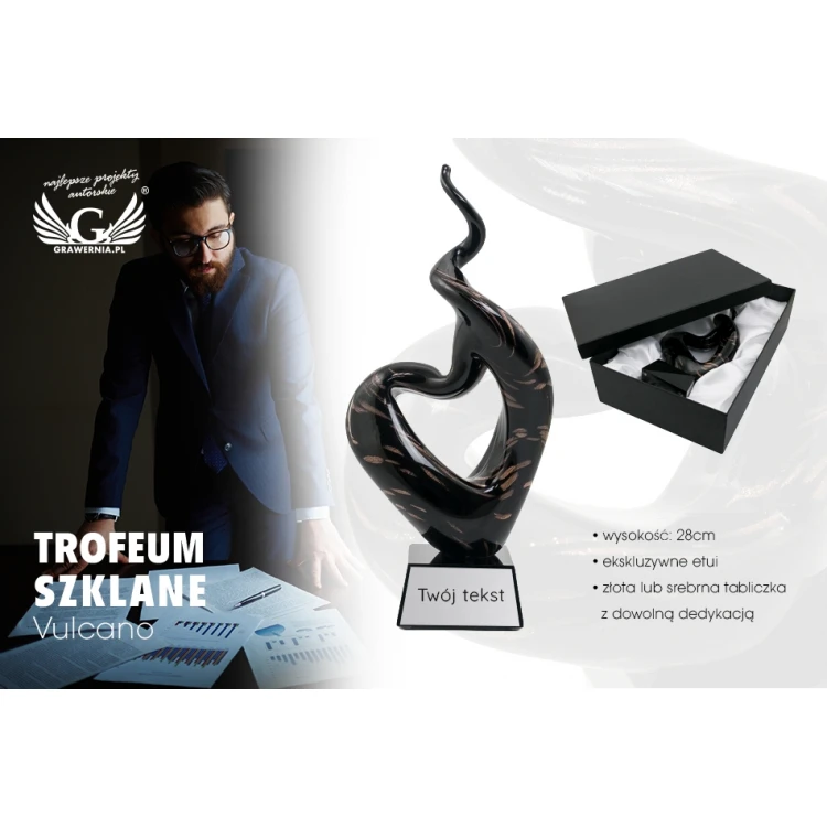 Trofeum szklane Vulcano - TSZ099