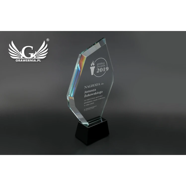 Trofeum szklane w etui - Altea - TSZ106