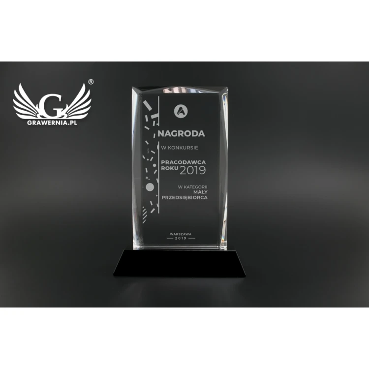 Trofeum szklane w etui - Dallas - TSZ091