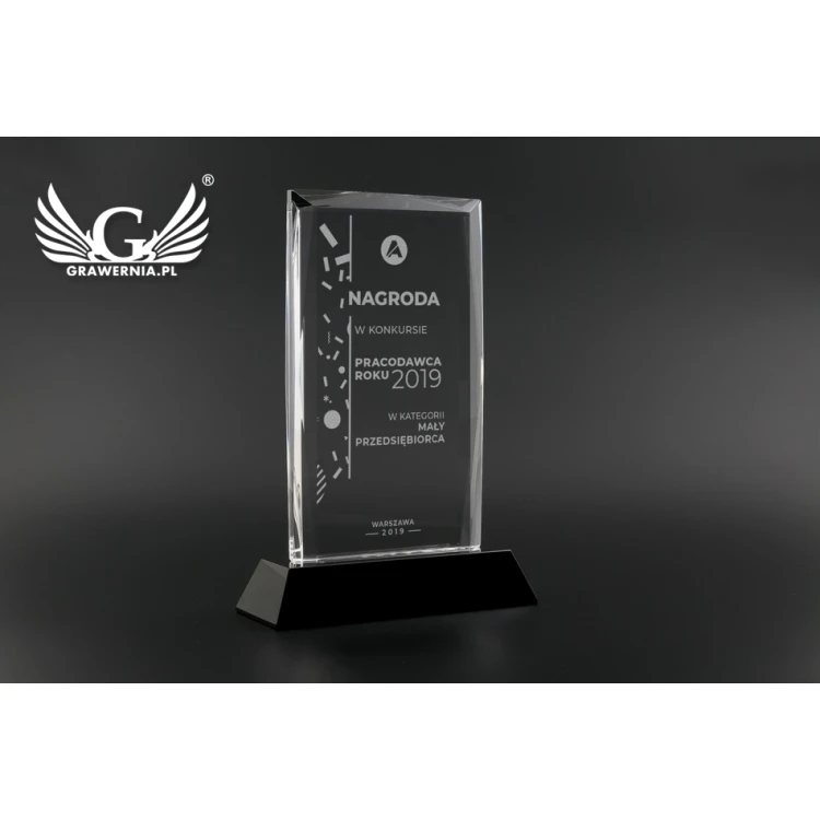 Trofeum szklane w etui - Dallas - TSZ091