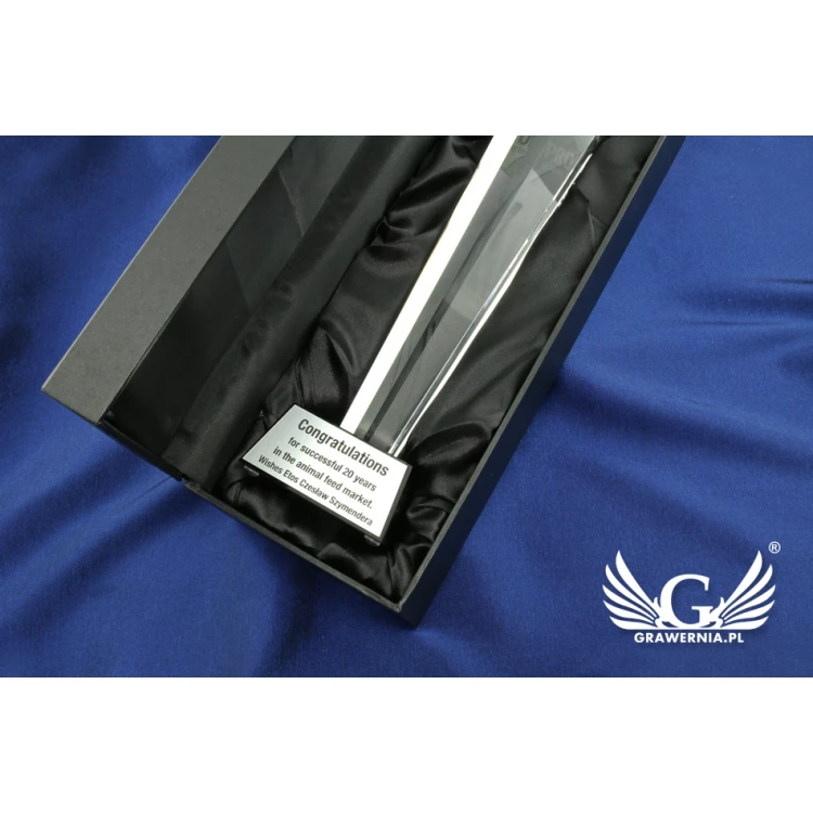 Trofeum szklane w etui - ELIXIR
