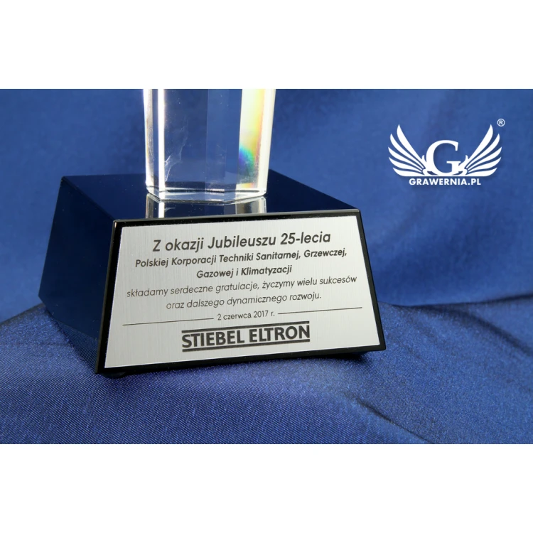 Trofeum szklane w etui - ELIXIR