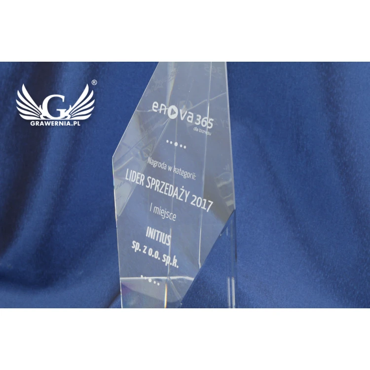 Trofeum szklane w etui - EMPEROR