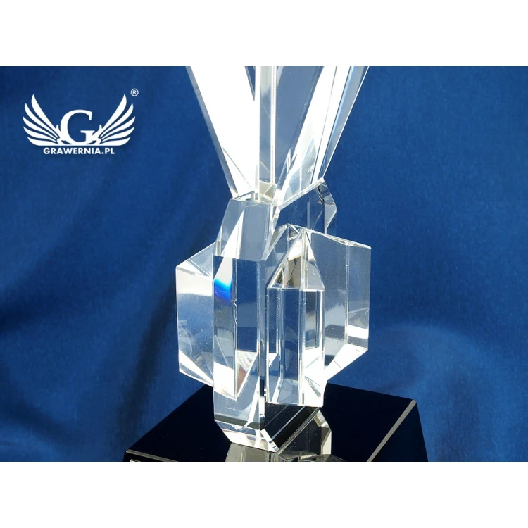 Trofeum szklane w etui - GLOBUS 
