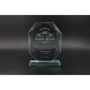 Trofeum szklane w etui - Isola - TSZ118