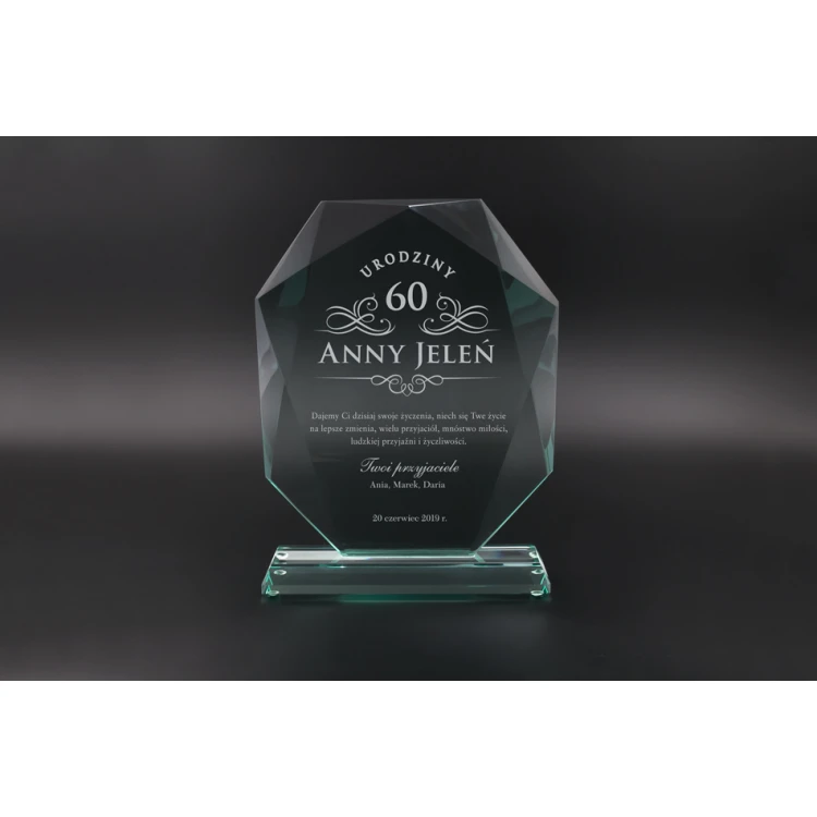 Trofeum szklane w etui - Isola - TSZ118