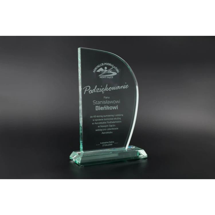 Trofeum szklane w etui - Maxima