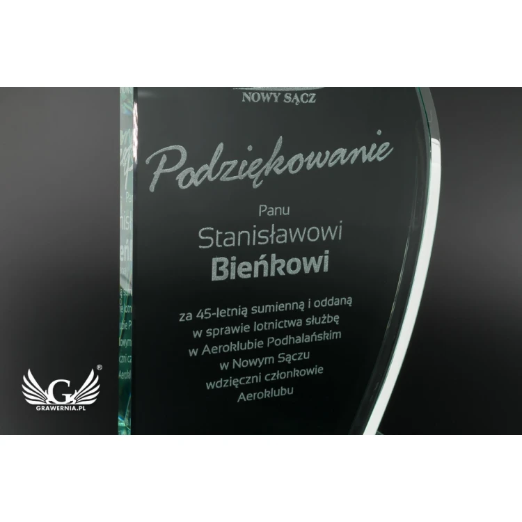Trofeum szklane w etui - Maxima