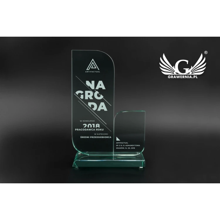 Trofeum szklane w etui - Mount Blanc - TSZ067