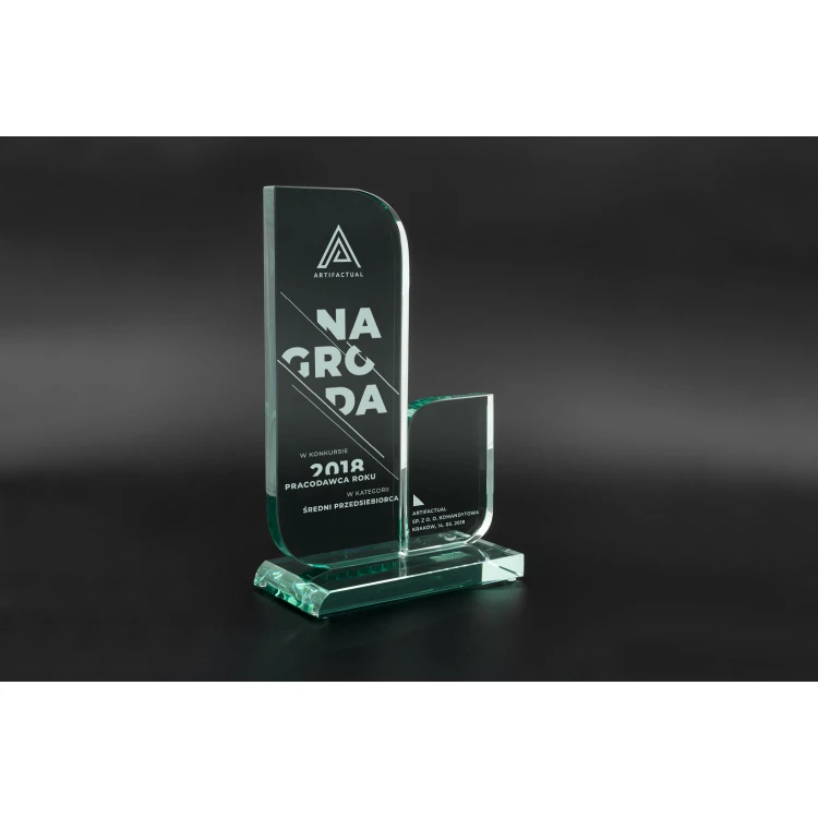 Trofeum szklane w etui - Mount Blanc - TSZ067
