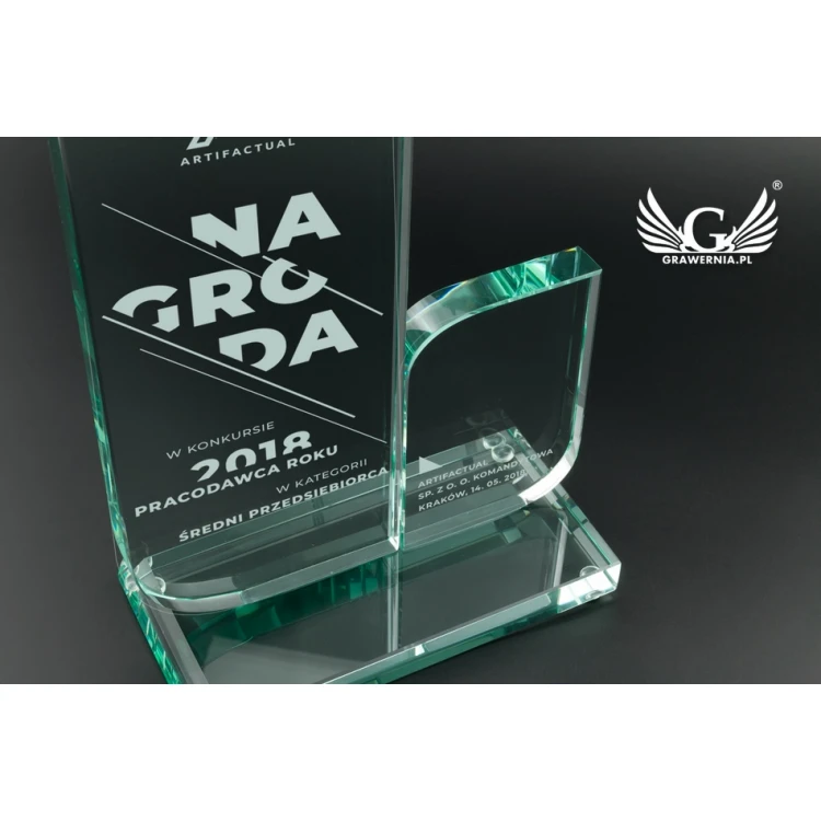 Trofeum szklane w etui - Mount Blanc - TSZ067