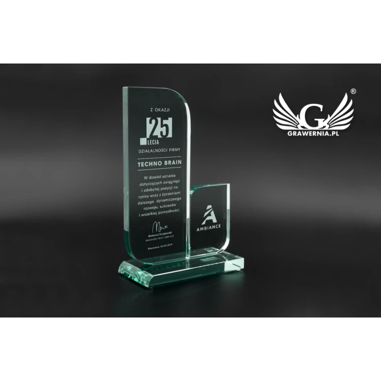 Trofeum szklane w etui - Mount Blanc - TSZ068