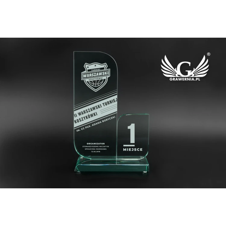 Trofeum szklane w etui - Mount Blanc - TSZ069