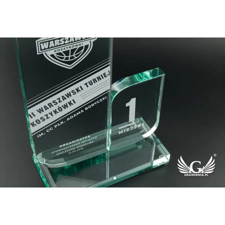 Trofeum szklane w etui - Mount Blanc - TSZ069
