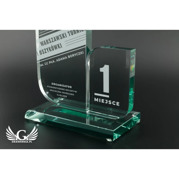 Trofeum szklane w etui - Mount Blanc - TSZ069