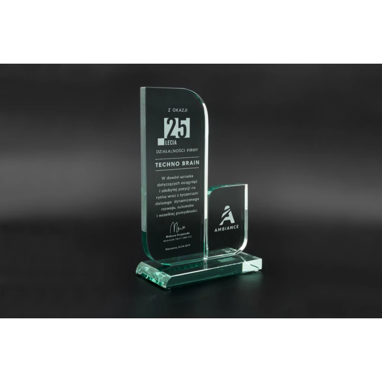 Trofeum szklane w etui - Mount Blanc - TSZ068