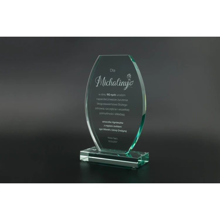 Trofeum szklane w etui - Oviedo - TSZ103