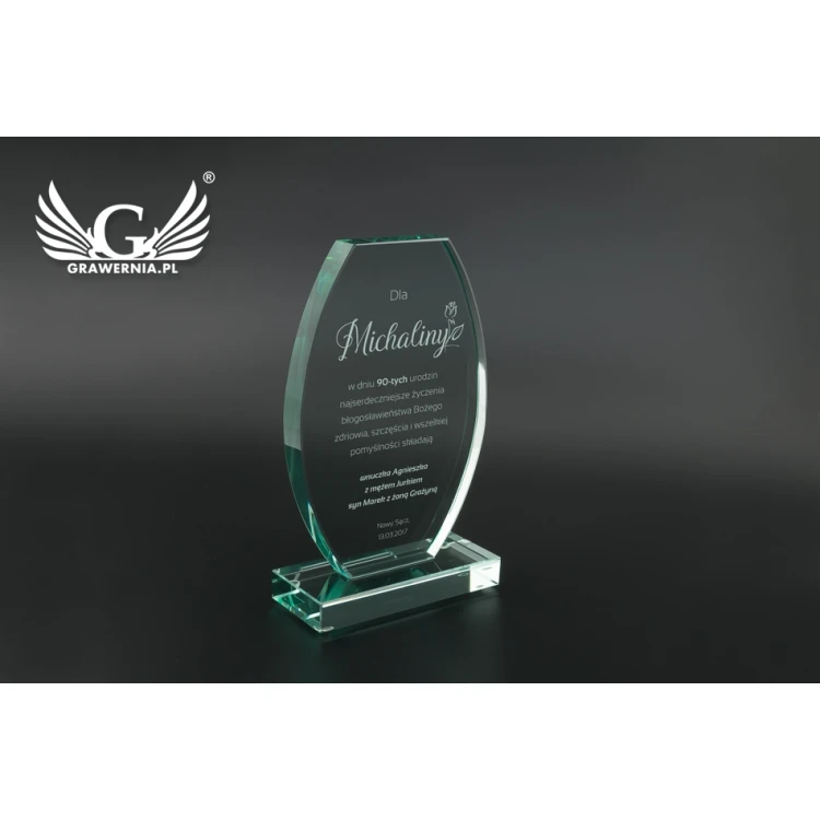 Trofeum szklane w etui - Oviedo - TSZ103