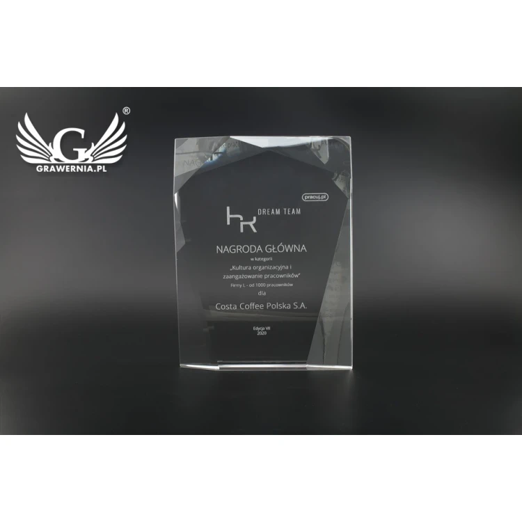Trofeum szklane w etui - Santander - TSZ102
