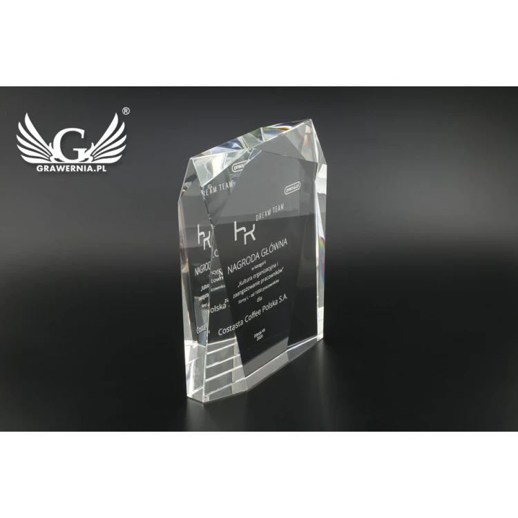 Trofeum szklane w etui - Santander - TSZ102