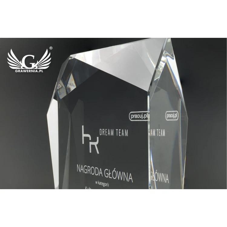 Trofeum szklane w etui - Santander - TSZ102