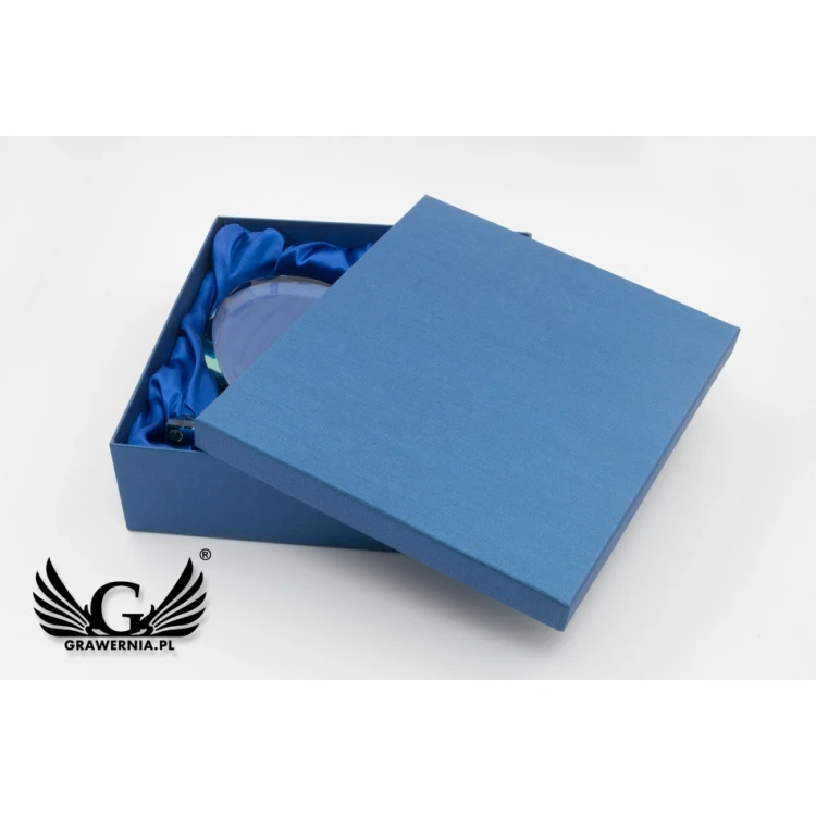 Trofeum szklane w etui - SERCE 3 - URODZINY - TSZ094