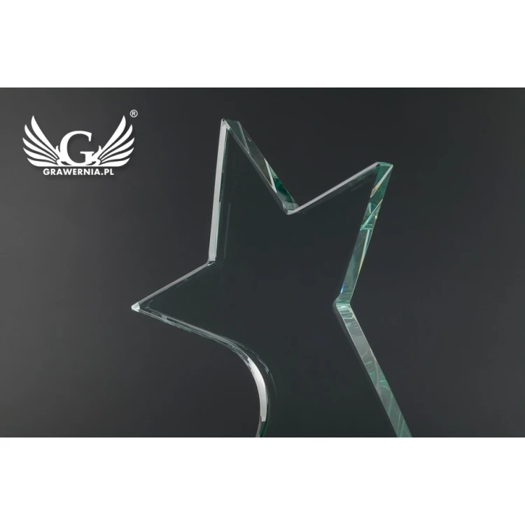 Trofeum szklane w etui - Star 2 - TSZ104