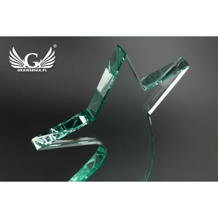 Trofeum szklane w etui - Star 2 - TSZ104