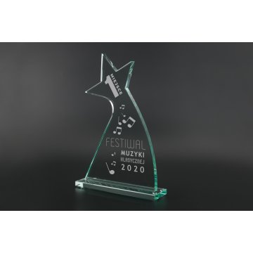 Trofeum szklane w etui - Star 2 - TSZ104