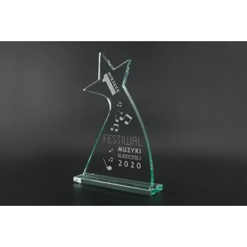 Trofeum szklane w etui - Star 2 - TSZ104