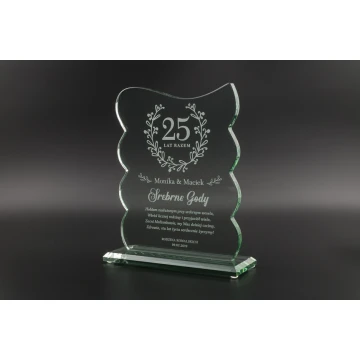 Trofeum szklane w etui - Swing - TSZ077